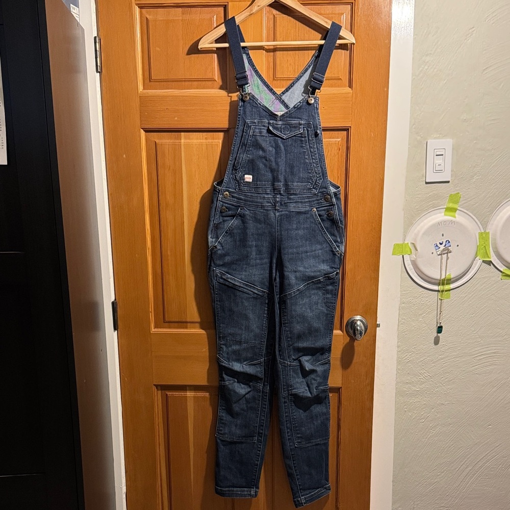 Duluth Trading Co Double Flex Indigo Overalls